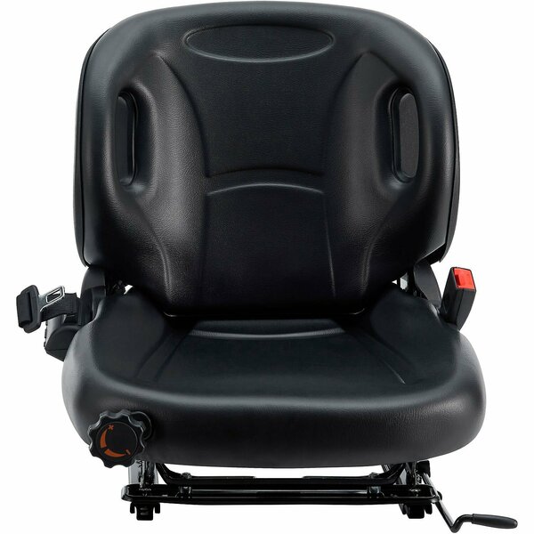 Global Industrial UniversalErgonomic Forklift Seat with Suspension & Adjustable Curved Back 293277